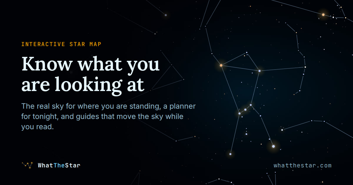 I made an interactive star map where you can explore tonight's night sky and learn to read the const