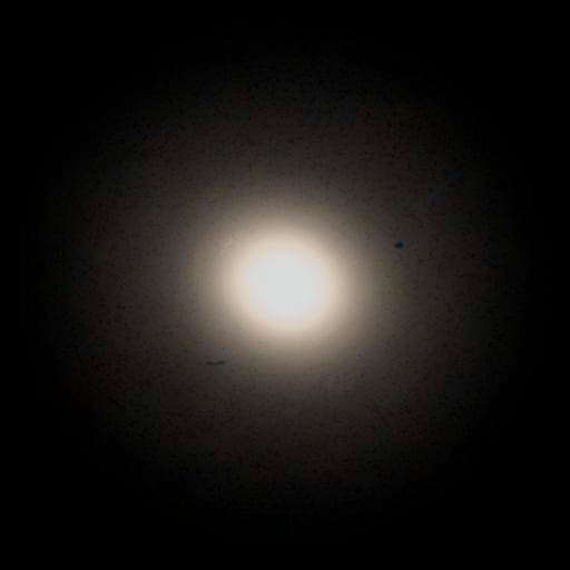 Survey photograph of M 105: 9.2′ of sky, north up and east to the left, with the stars around it taken out