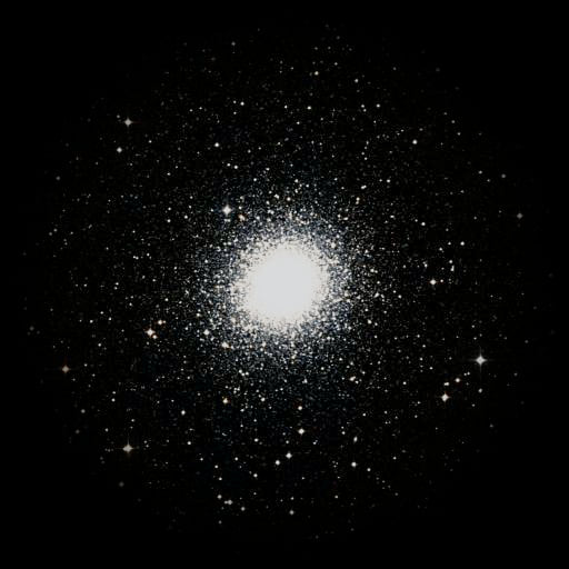 Survey photograph of M 2: 27′ of sky, north up and east to the left, with the stars around it taken out