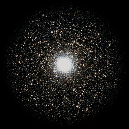 Survey photograph of M 54: 20′ of sky, north up and east to the left, with the stars around it taken out