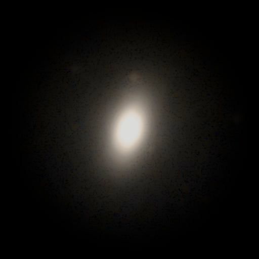 Survey photograph of M 59: 9.2′ of sky, north up and east to the left, with the stars around it taken out