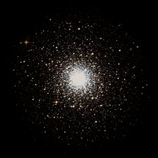 Survey photograph of M 68: 19′ of sky, north up and east to the left, with the stars around it taken out