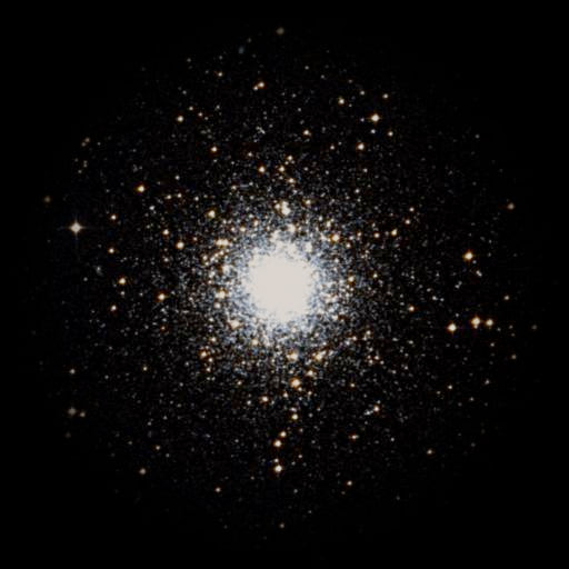 Survey photograph of M 79: 16′ of sky, north up and east to the left, with the stars around it taken out