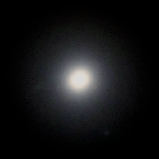 Survey photograph of Markarian's Chain: 11′ of sky, north up and east to the left, with the stars around it taken out
