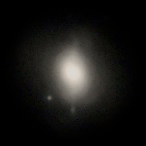 Survey photograph of M 85: 12′ of sky, north up and east to the left, with the stars around it taken out