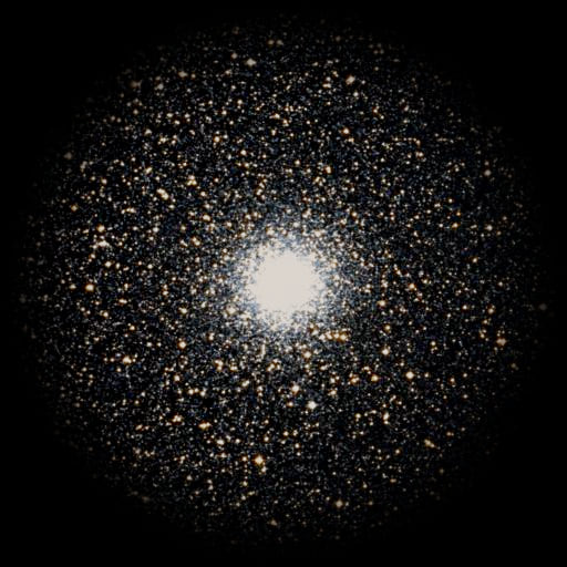 Survey photograph of M 9: 20′ of sky, north up and east to the left, with the stars around it taken out