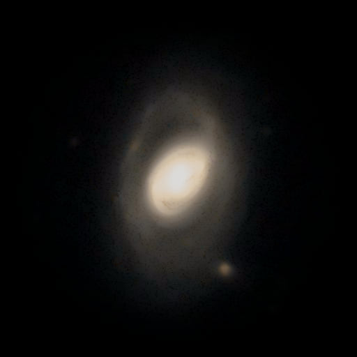 Survey photograph of M 96: 13′ of sky, north up and east to the left, with the stars around it taken out
